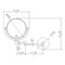 Alfi Brand ALFI brand ABM8WR-BN 8" Round Wall Mount 5x Magnify Cosmetic Mirror ABM8WR-BN - alternate 3
